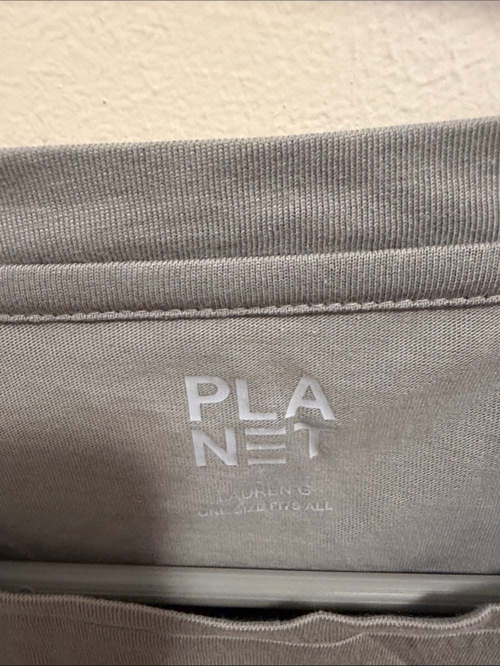 Planet Grey Long-Sleeve Tee with White Dot Accents - Picture 2 of 3